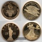 USA, Medaille Replika Lot Gold Eagle 1933, Liberty 1886 FM- Fr...