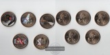 USA 5x 1 Dollar Lot Native American 2009-2013  FM-Frankfurt   ...