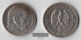 BRD, Drittes Reich 5 Reichsmark  1935 A  Paul von Hindenburg  ...