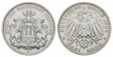 Linnartz KAISERREICH Hamburg 3 Mark 1908 J ss