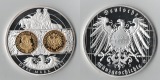 Deutschland,  Medaille (Gigant) 3 Mark 1917 - 1000 Jahre Dt. M...
