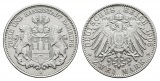 Linnartz KAISERREICH Hamburg 2 Mark 1906 J ss