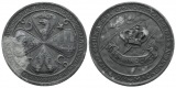Medaille o.J.; Zink, korrodiert; 23,46 g, Ø 40 mm