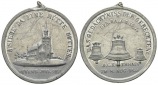 Medaille 1855; tragbar, Zinn, Randfehler, Kratzer; 32,24 g, Ø...
