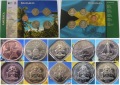 2005-2009, Bahamas, Satz Münzen vom Commonwealth der Bahamas