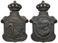 Spanien, Medaille 1925; Bronze, mit beweglicher Krone; 25,57 g...