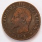 Frankreich Cinq 5 Centimes 1854 BB