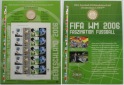 2005, Deutschland, „Fussball WM 2006” Numisblatt  mit 10 E...