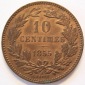 Luxemburg 10 Centimes 1855 A ERHALTUNG !!