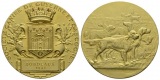 Frankreich - Bordeaux Medaille 1932; vergoldete Bronze, 41,18 ...