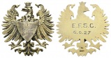 E.F.S.C.; vergoldete Silbermedaille 1927; 800 Ag; 20,17 g; 45 ...