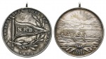 Norddeutscher Ruderbund; tragbare Silbermedaille 1896; 900 Ag;...