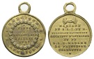 Belgien - Medaille 1857; tragbar, Messing; 9,26 g, Ø 27 mm