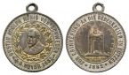 Lützen - Medaille 1882; tragbar, Messing versilbert; 11,42 g,...