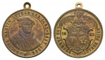 Martin Luther; Medaille 1883 Bronze tragbar; 9,37 g, Ø 30 mm