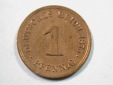D11  KR  1 Pfennig  1875 C in vz, leicht geputzt Originalbilder