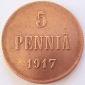 Finnland 5 Penniä 1917