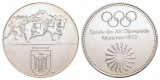 Linnartz Olympiade München, Feinsilbermedaille 1972, 28,84 Gr...