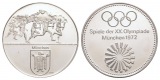 Linnartz Olympiade München, Feinsilbermedaille 1972, 30,00 Gr...