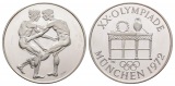Linnartz Olympiade München, Silbermedaille 1972, 40,90/925er,...