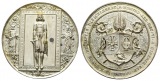 Medaille o.J.; Bronze versilbert, 56,95 g, Ø 52 mm