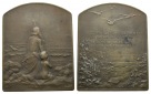 Plakette o.J.; Bronze, 57,76 g, 63 x 50 mm