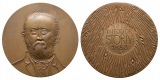 Moderne Medaille o.J.; Theodor Storm, Bronze, 52,17 g, Ø 60 mm