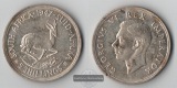 Süd Afrika  5 Shillings  1947  FM-Frankfurt  Feinsilber: 14,14g