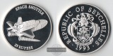 Seychellen 25 Rupees  1993   Space shuttle    FM-Frankfurt  Fe...