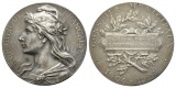 Frankreich; Bronzemedaille 1908, versilbert; 60,00 g, Ø 49 mm
