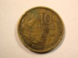 D12 Frankreich  10 Franc 1952 -B- in schön Originalbilder