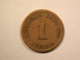 D12  KR  1 Pfennig 1874 D in s-ss, gereinigt   Originalbilder