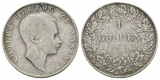 Nassau; 1 Gulden 1870, Henkelspur