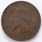 Frankreich Dix 10 Centimes 1853 BB