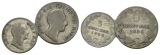 Altdeutschland; 2 Kleinmünzen, 1832/1835
