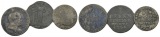 Altdeutschland; 3 Kleinmünzen, 1843/1794/1788
