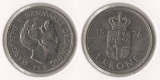 Dänemark 1 Krone 1976 (K-N) Margrethe II. (seit 1972) ss-vz