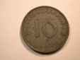 D13  3.Reich  10 Pfennig 1944 D in ss  Originalbilder