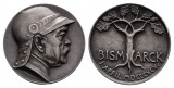 Linnartz Bismarck, Silbermedaille 1895, zum 8o. Geburtstag, Be...