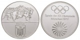 Linnartz Olympiade München, Feinsilbermedaille 1972, 30,12 Gr...