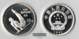 China  10 Yuan  1995  Olympiade - Gymnastik  FM-Frankfurt   Fe...