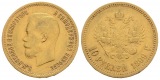 7,74 g Feingold. Zar Nikolaus II. (1894 - 1917)