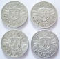 Österreich Lot 4 x 50 Groschen Alu: 1946 - 1947 - 1952 - 1955