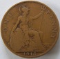 Grossbritannien One 1 Penny 1913