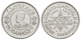 Linnartz Marokko 500 Francs 1956 vz Gewicht: 22,52g/900er