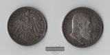 Württemberg, Kaiserreich  3 Mark  1909 F   Wilhelm II. 1891-1...