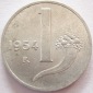 Italien 1 Lira 1954 Alu