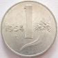 Italien 1 Lira 1954 Alu