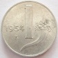 Italien 1 Lira 1954 Alu