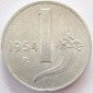 Italien 1 Lira 1954 Alu